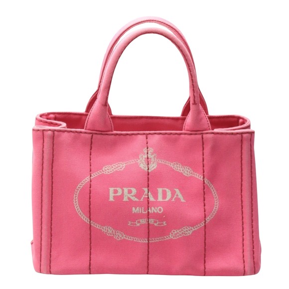 Prada Canapa Pink Canvas tote - Picture 1 of 10
